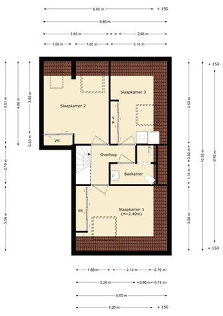 Floorplan - Dorpsdijk 113E, 3161 CA Rhoon